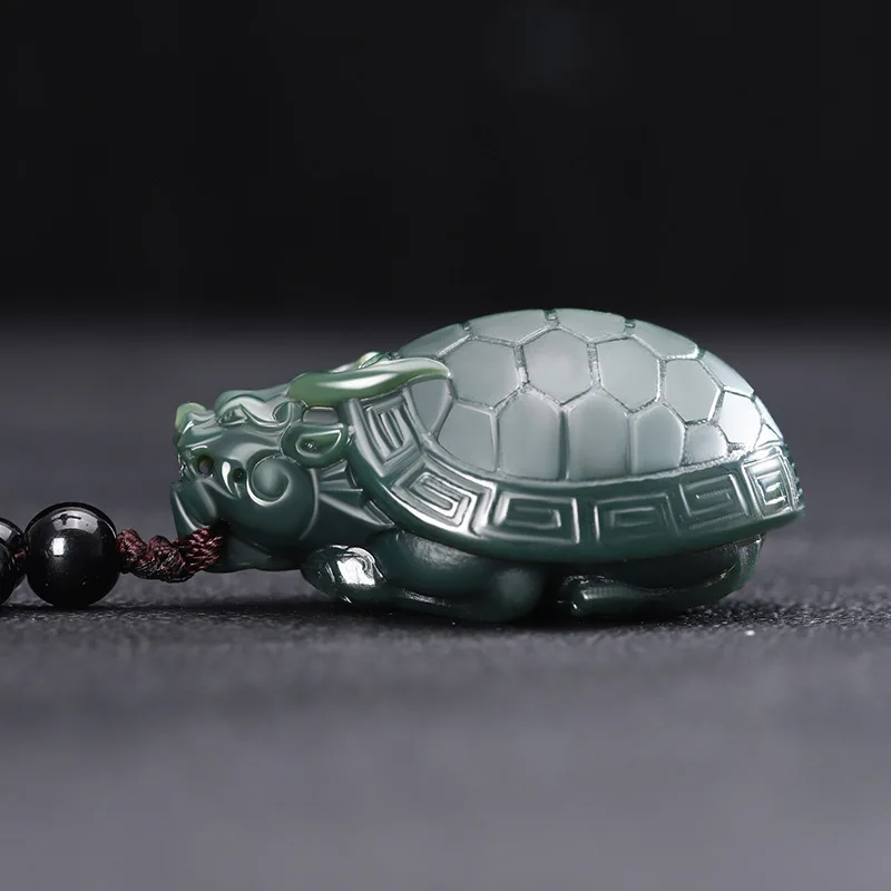 Hetian , Pendant, Handheld , Green Jade Small Ornament Men and Women