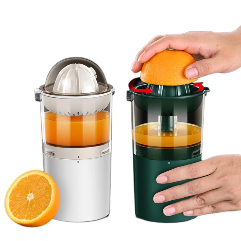 Electric Fruit Juicer USB Portable Citrus Orange Squeezer Automatic Rotation Press Anti-Slip Reamer For Lemon