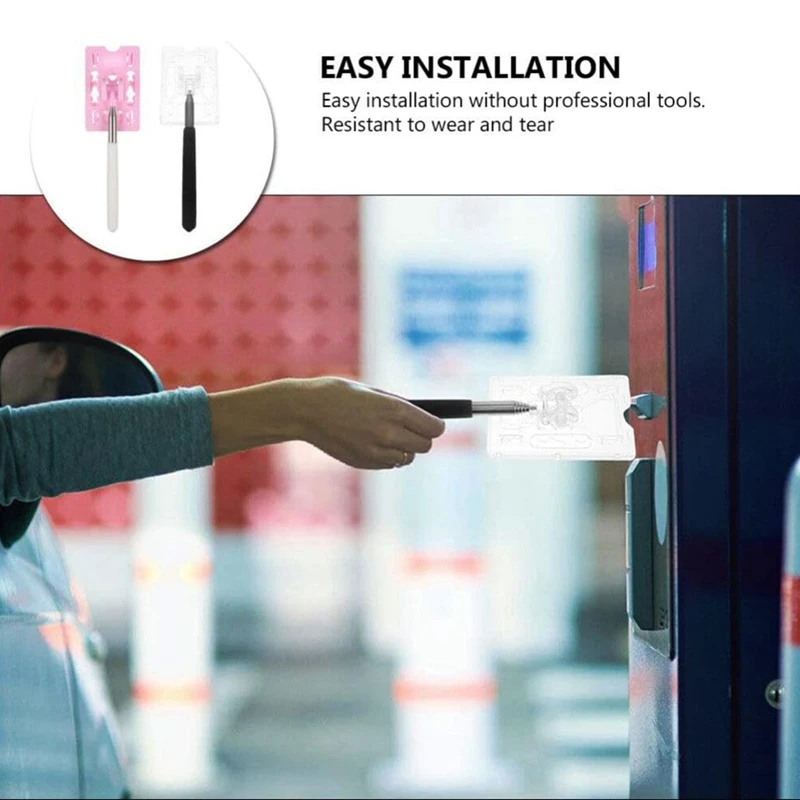 Security Kiosk Door Opening Parking Lever Extension Car Driving Artifact Telescopic Swipe Card Parking Durable