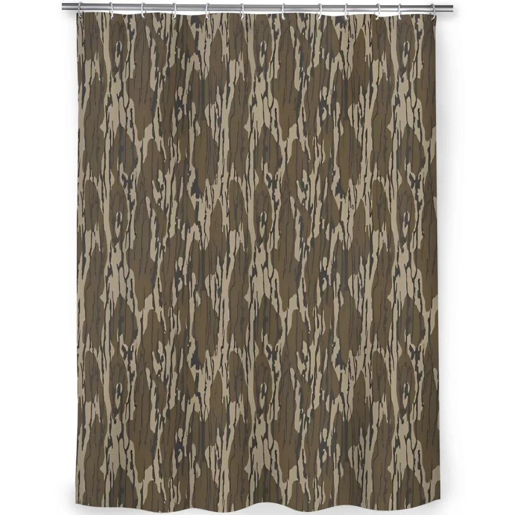 Everything Bottom Lands Camo Shower Curtain for Bathroom Aesthetic Room Decoration