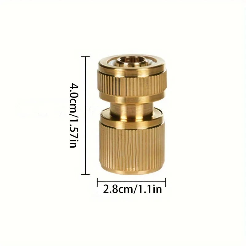 Brass-Coated Hose Adapter, 1/2