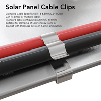 100x Solar Panel Cable Clips For Home Kayaks Fishing Boats Wire Clip Set 13.85*18.7*10mm For Photovoltaic Modules Arrange Clamp