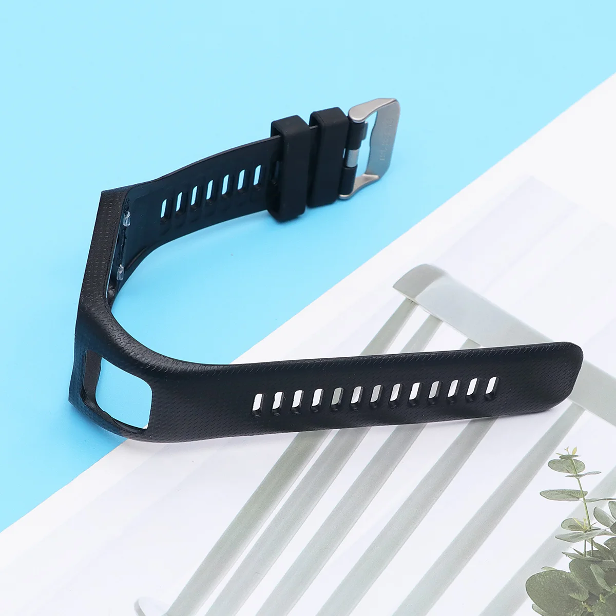 

Silicone Watch Band Replacement Smart Watch Strap Adjustable Comfort Fit For Fitness Sports Compatible With Tomtom Runner 2
