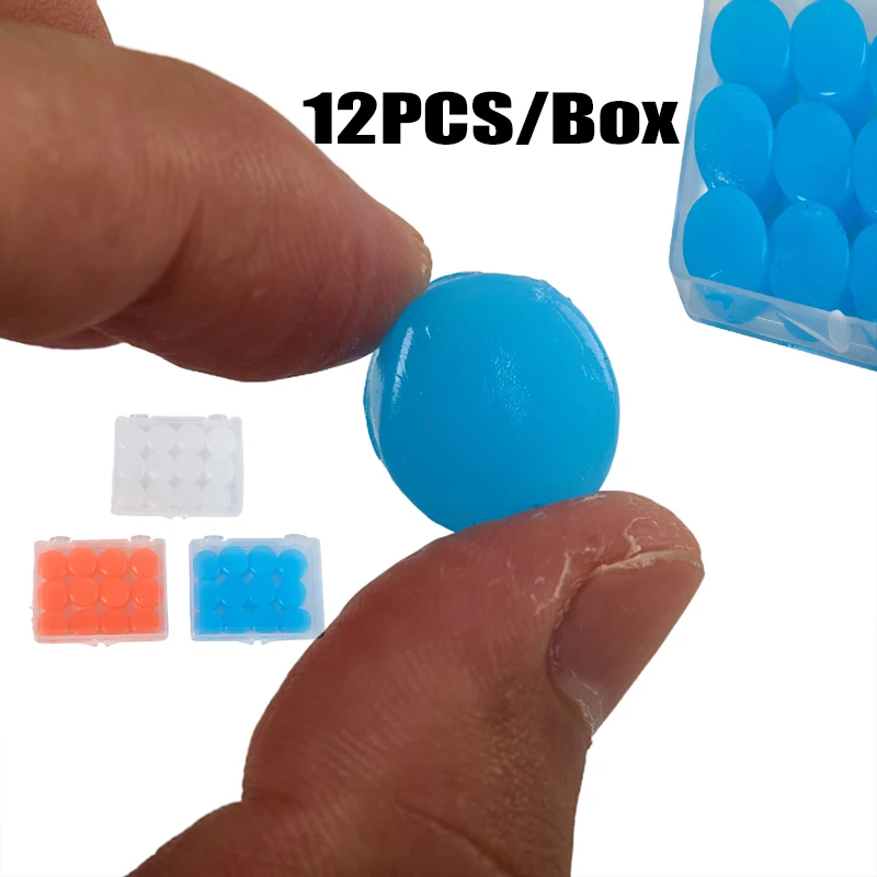 12PCS Silicone Ear Plug Reusable Silicone Wax Earplugs Swimming Moldable Earplugs Noise Reduction Cancelling Sleeping Protection