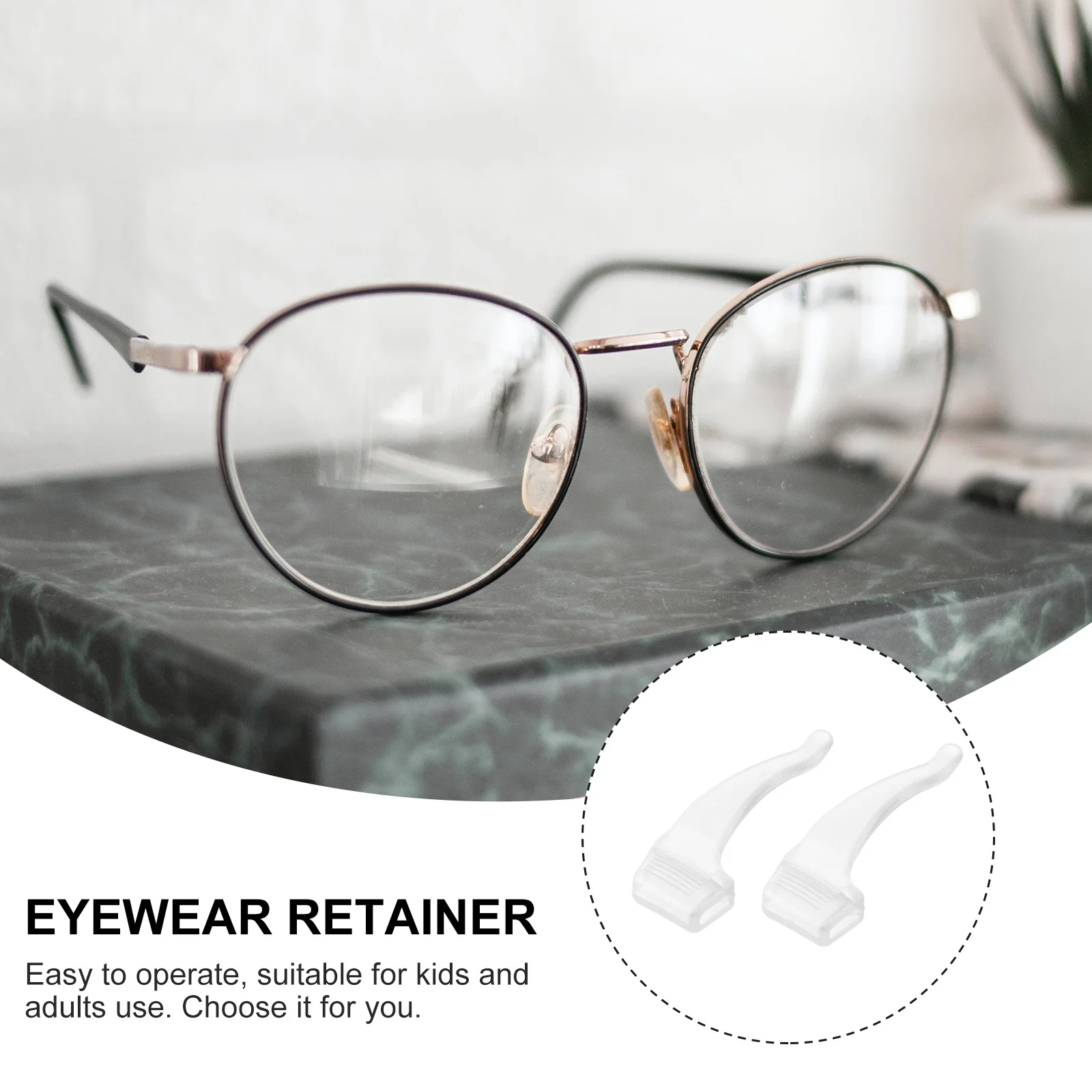 

Anti-Skid Ear Hooks 3Cm Transparent Silicone For Eyeglasses Non-Slip Fit Running Sports Eyewear Accessories