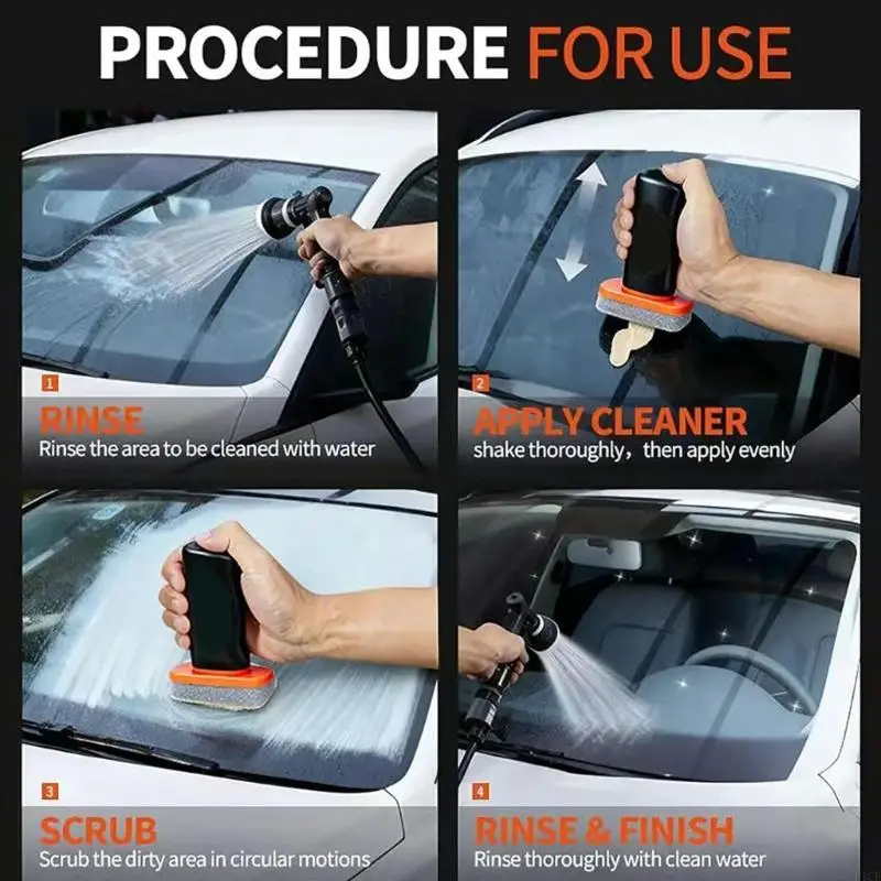 F1CF Safe Driving Windshield Cleaner Brush Offering 50 Percent Improved Night and Rain Clear Boosting Reaction Time for Accident