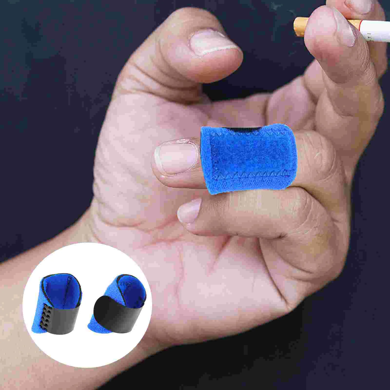 

2 Pcs Finger Splint Mallet Brace Trigger Thumb Spica Sbr Adjustable Joint Protector