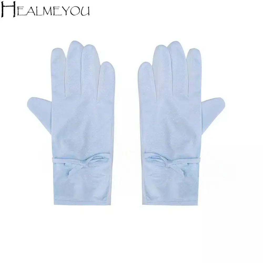 

Touch Screen Gloves Sun Protection Gloves Non-slip Gloves Two Fingers Gloves Sunscreen Ice Silk Gloves Ice Silk Mittens