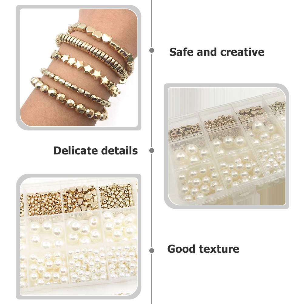 

Five-pointed Star Spacer Beads Charms for Crafts Pearls Jewelry Heart Small