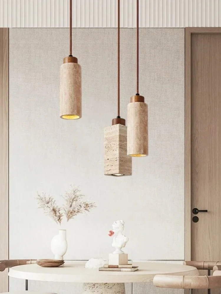 Japanse Wabi Sabi gele marmeren kroonluchter Creatief restaurant Eetkamer Bureau Bar Slaapkamer Hanglamp Homestay Art Decor Verlichting - afbeelding 2