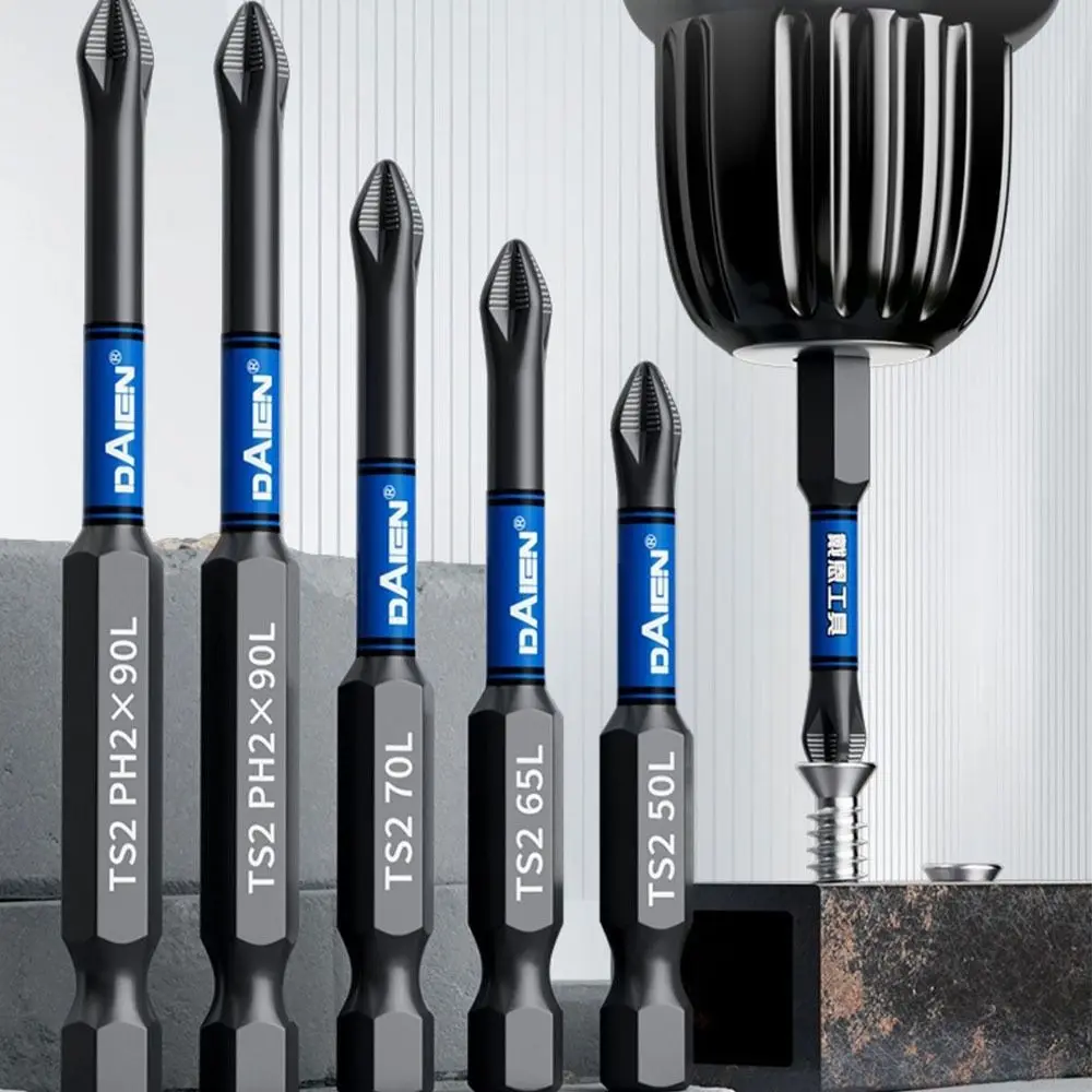 

10pcs/6pcs High Hardness Magnetic Impact Bit Shockproof Non-slip Screw Driver Bit Impact Resistant Phillips Hex