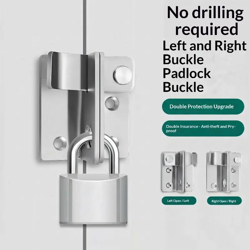 Flip Slide Bolt Latch Safety Gate Door Lock Catch Easy Install Stainless Steel Latch for Patio Cabinet Garden Yard Fence