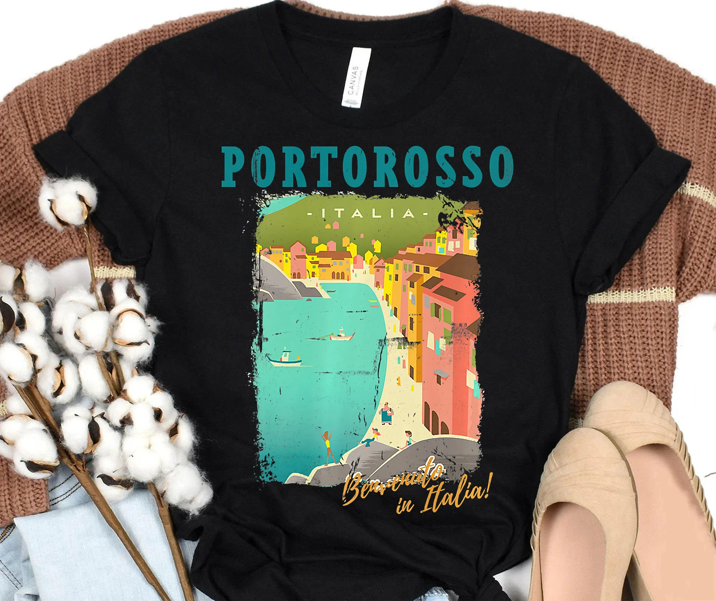 تي شيرت ديزني بيكسار لوكا بورتوسو "مرحبًا بكم في إيطاليا"، ملابس عائلة ديزني الوالدين والطفل، ملابس السفر ديزني بارك #1