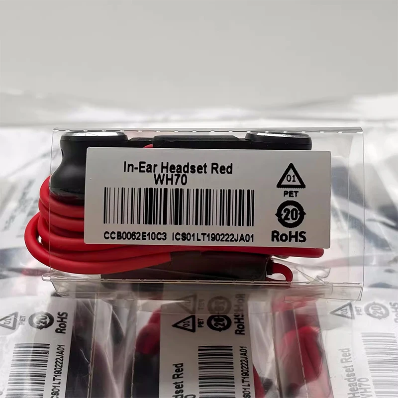 Original BlackBerry Classic KEY2 Red Limited Edition 3.5MM In - ear Headphones WH70 view 2