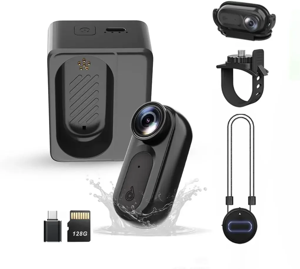 Hot Sale Mini Body Action Cam with  Photo and Video Recording -Waterproof Thumb Size Hands Free Body Worn Cameras