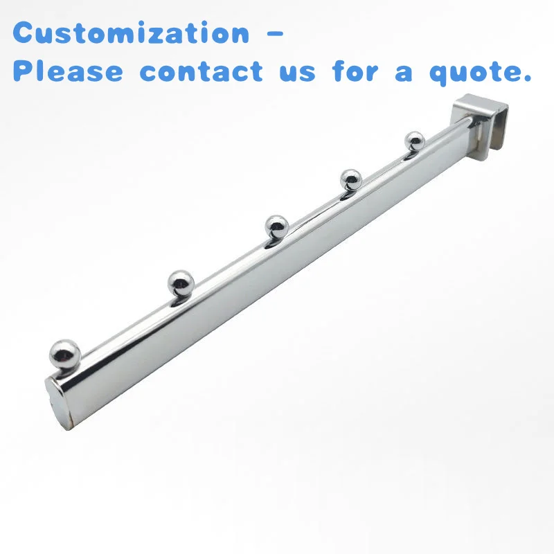 

custom.Kainice Supermarket Hardware Clothes Hanging Hooks Metal Iron Display 5 Ball Retail Wall Hook Tube Wire Hook