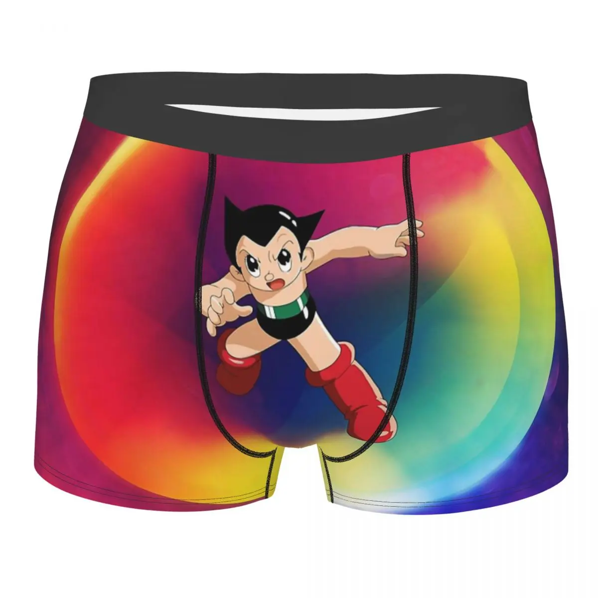 Rainbow Guy Mighty Atom Astroboy Tetsuwan Atom Underpants Cotton Panties Male Underwear Print Shorts Boxer Briefs