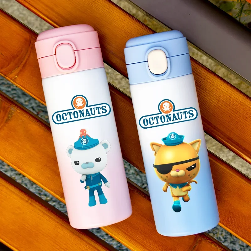 The Octonauts 420ml Children Gradient  Stainles Steel Insulated Water Cup Portable Outdoor Sports Large Capacity Drinking Bottle