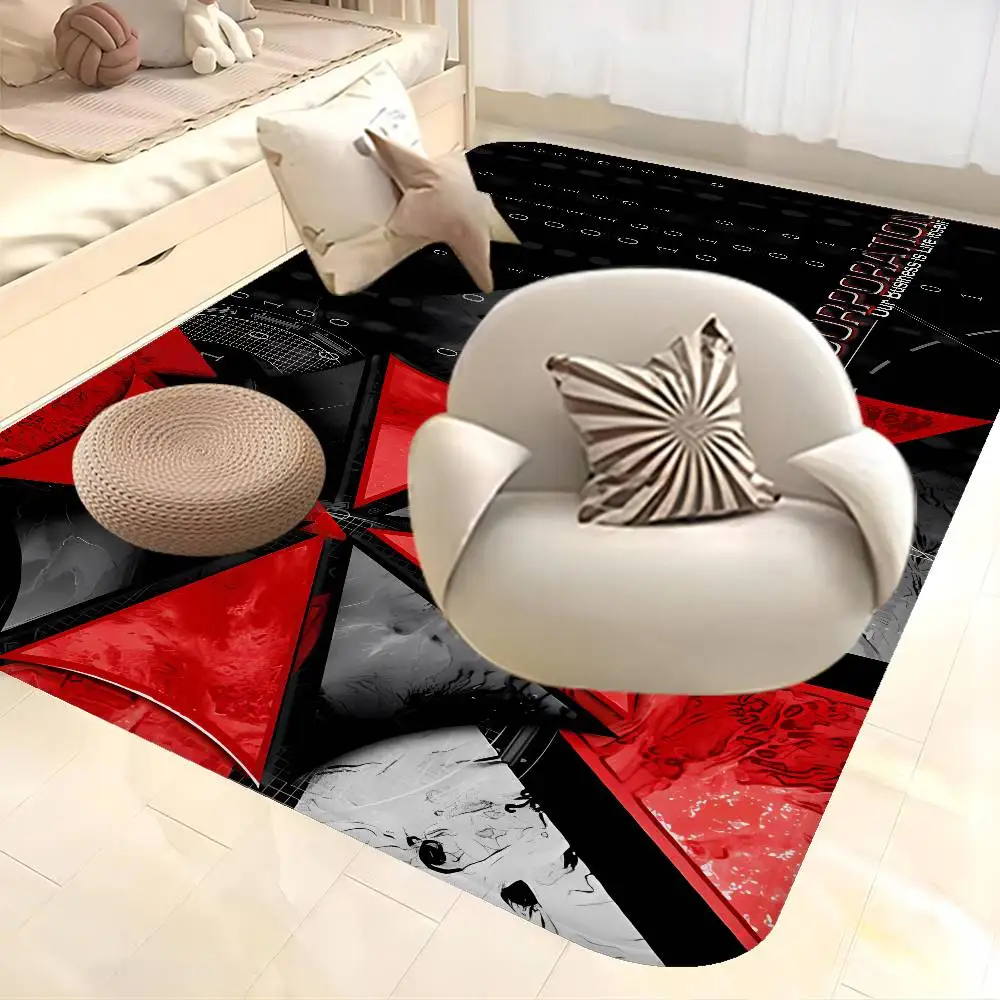 Horror Movie Umbrella Corporation Bathroom Mat Anti-slip Absorb Water Long Strip Cushion Bedroon Mat Welcome Doormat