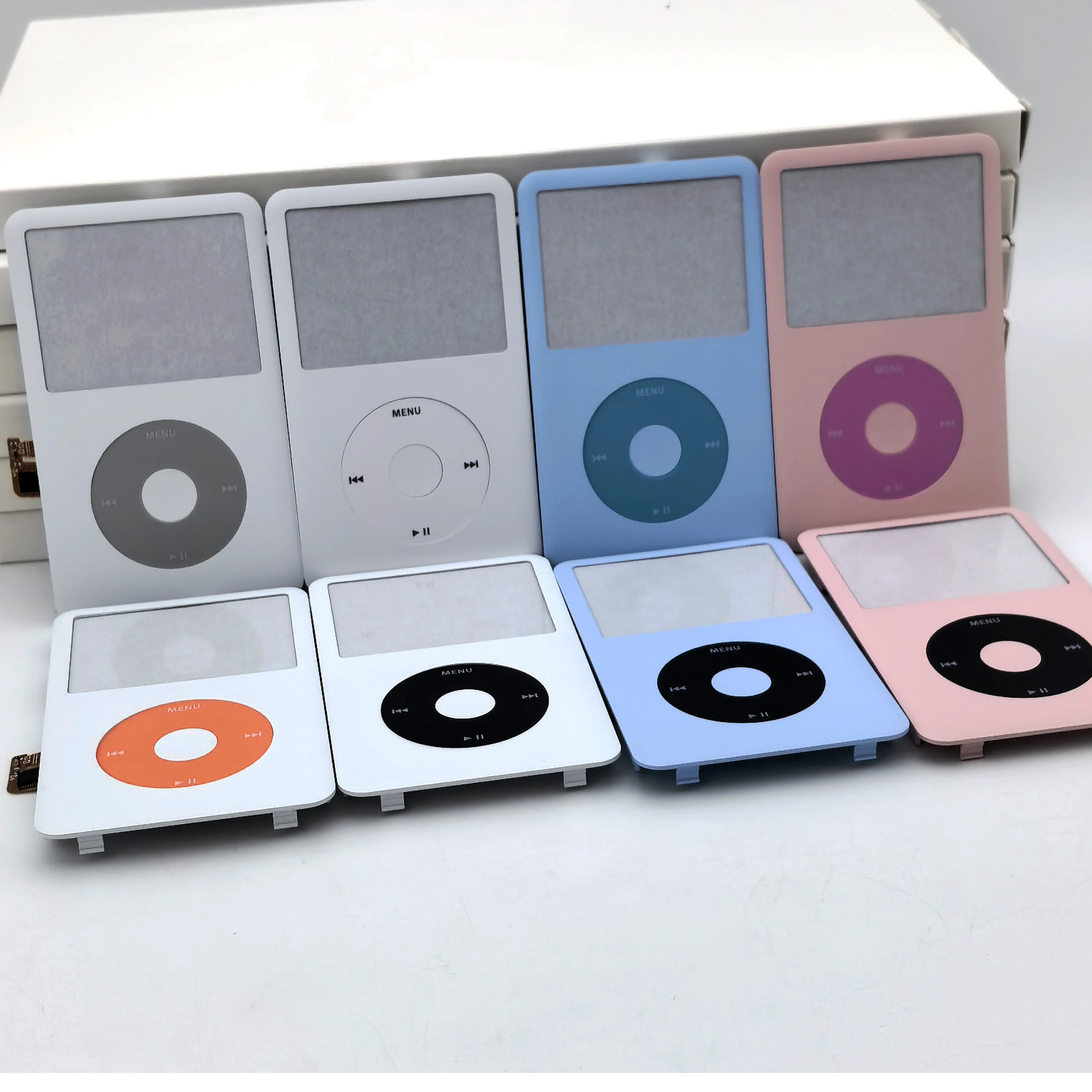 Nowa Matowa Przednia Obudowa i Zestaw Przycisków Clickwheel do iPod Classic 6. i 7. generacji 80GB 120GB 160GB Obudowa A1238 Cienka/Gruba — zdjęcie produktu 2
