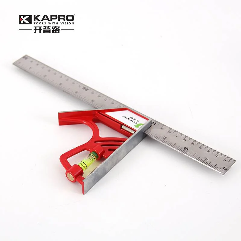 Kapro 30cm Magnetic Lock Combined Square Stainless Steel Metal Square Marking Right Ruler For Joiner Carpenter Woodworking