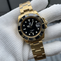 STEELDIVE Men Automatic Watch 41mm Golden Mechanical Wristwatch Diver 300M Waterproof C3 Luminous Sapphire NH35 Ceramic Bezel