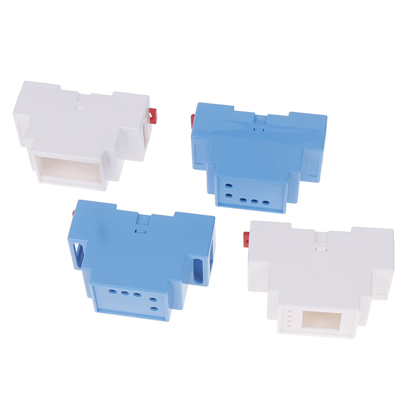 กล่องพลาสติกสำหรับอุปกรณ์อิเล็กทรอนิกส์ 1 ชิ้น กล่องรวมสัญญาณ PLC แบบติดราง DIN 4 สี กล่องใส่อุปกรณ์ติดตั้งบนราง 35 มม. ขนาด 88x37x59 มม.