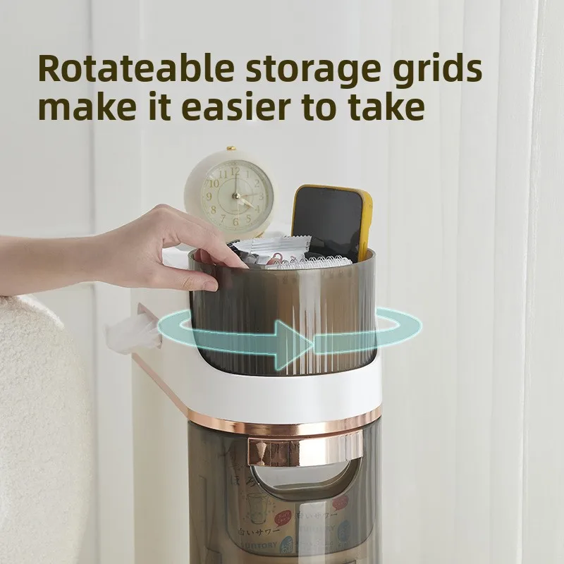 خزانة تخزين شق الحمام رف المطبخ رف تخزين الأدراج أشتات متعددة الطبقات خزانة تخزين الشق الضيق