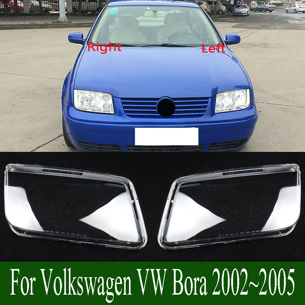 

For Volkswagen VW Bora 2002~2005 Kap Lampu Transparan Penutup Lampu Depan Penutup Lampu Depan Kerangka Lensa Plexiglass