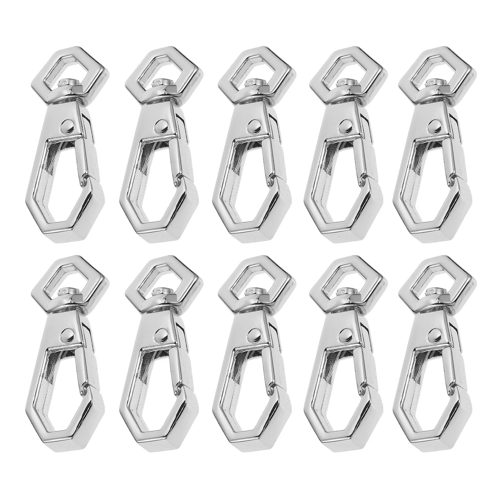 

10pcs Small Hook Buckle Metal Durable Handbag Clasps Detachable Snap Connecting Suitcase Luggage Strap Replacement Sturdy Bag