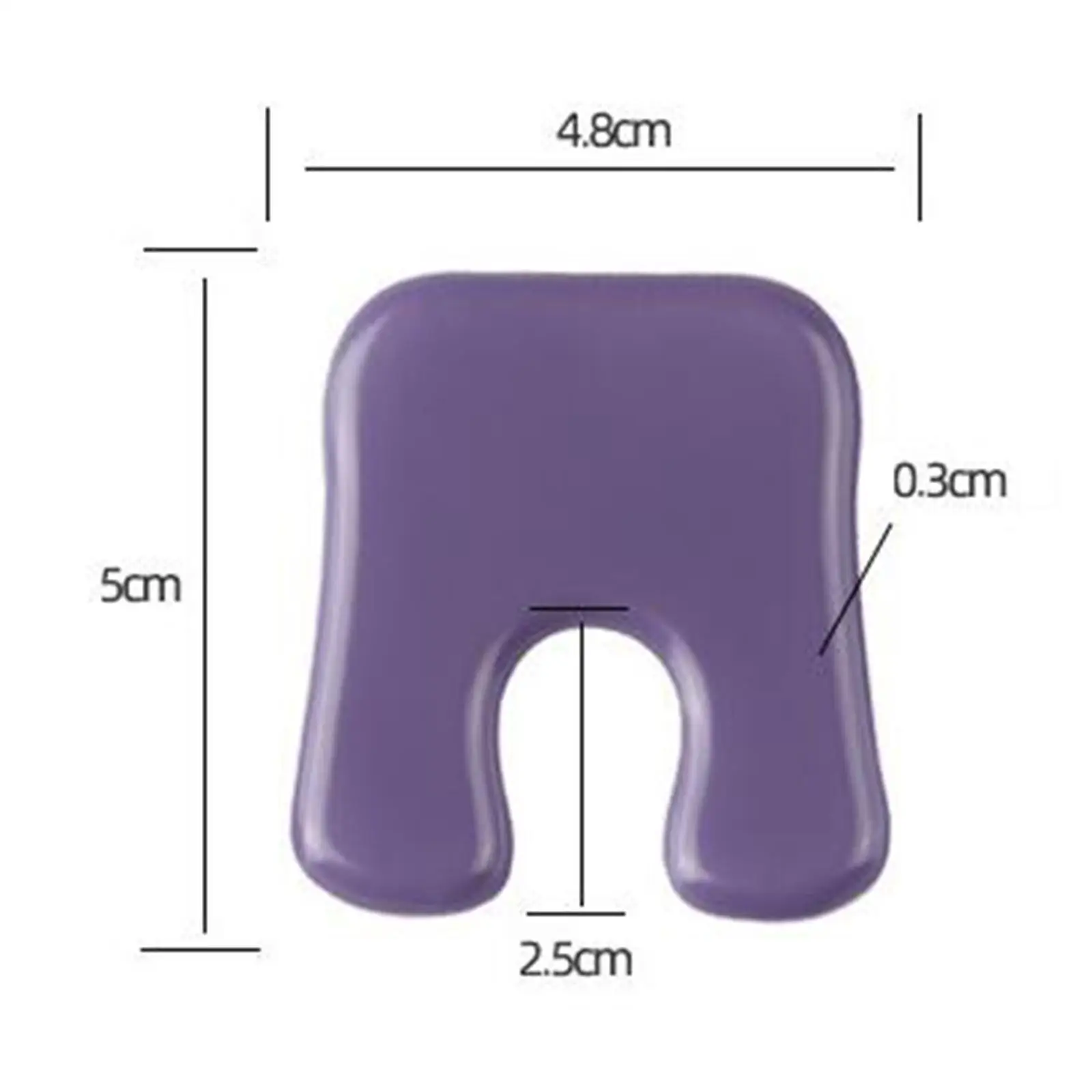 U 모양 굳은살 패드 발 쿠션, 재사용 가능 발 패드, 방수 젤, 4 개