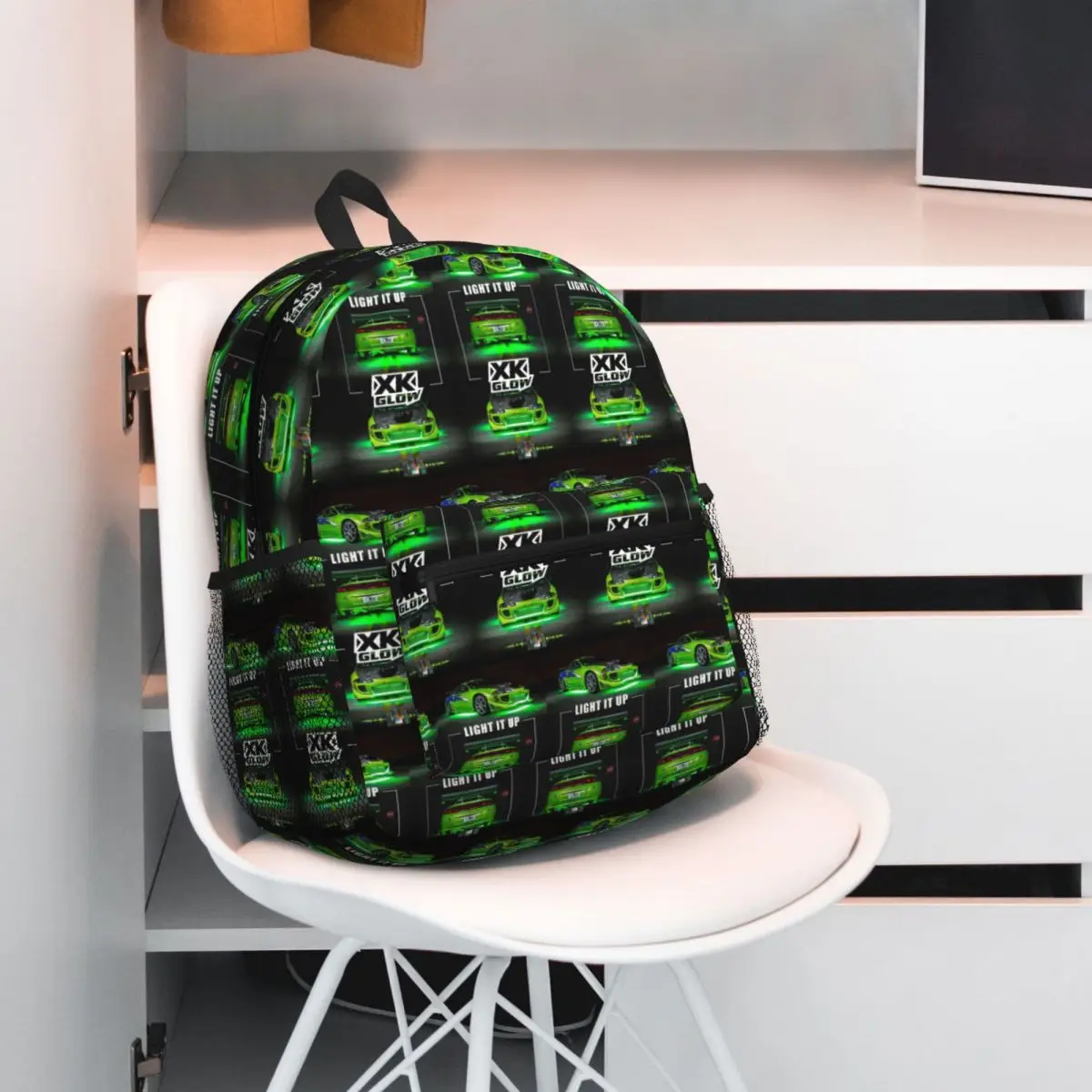 

Eclipse Car Student Backpack School Bag Hiking Travel Daypack for Men Women Fashion Bookbag Shoulder Bags