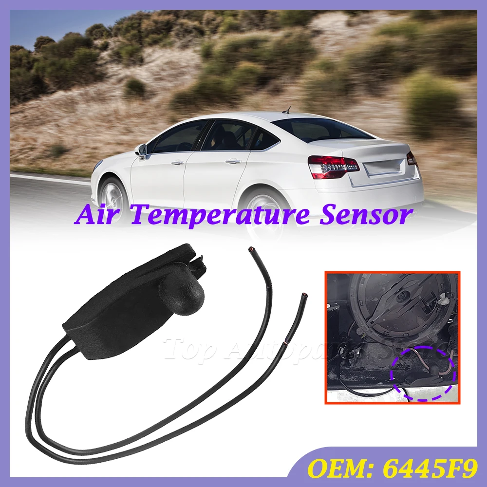 6445F9 Car Outside Outdoor Transit Air Temperature Sensor For Peugeot 206 207 208 306 307 407 For Citroen C3 C4 C5 C6 C8