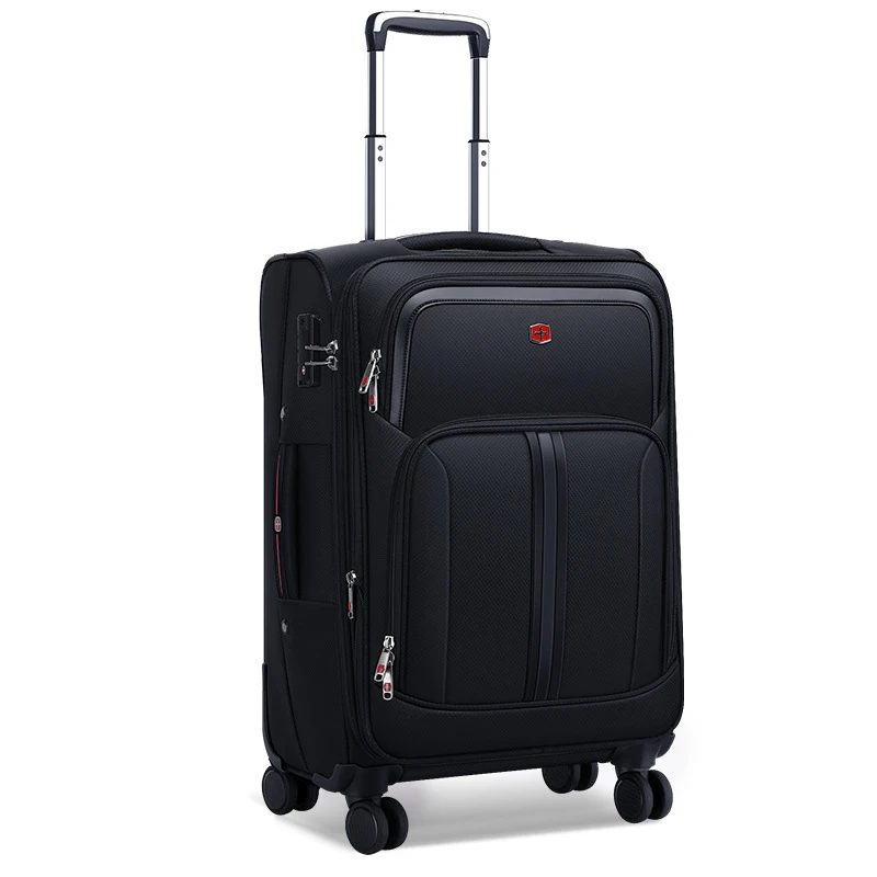 Bagagli da 20-28 pollici Tessuto Oxford impermeabile Valigia di grande capacità Trolley Borsa da trasporto da 20 pollici Valigie da viaggio Lucchetto TSA
