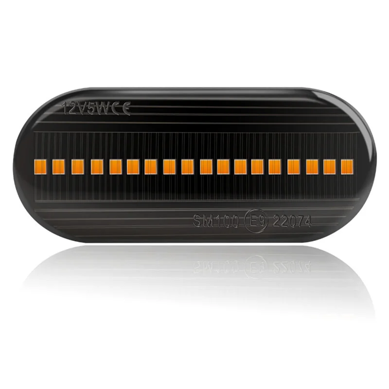 إشارة الانعطاف الجانبية للحاجز ، مصباح جانبي LED متدفق ، غلاف ، مناسب لفولكس فاجن باسات ، جولف ، بولو ، فورد ، 12 فولت ، أسود ، 4M5A13K309AA