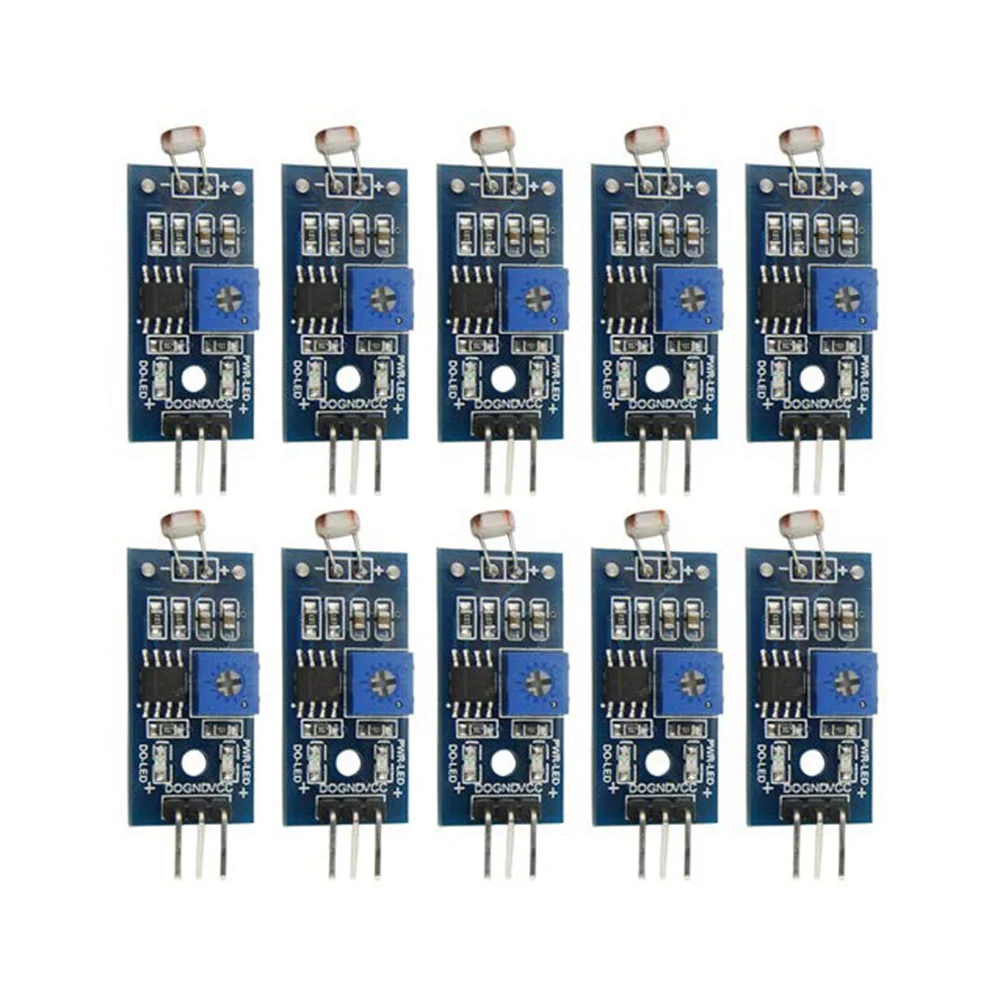 10 pièces Module de capteur photosensible détection d'intensité lumineuse numérique Module de résistance photosensible mesure numérique-X64A