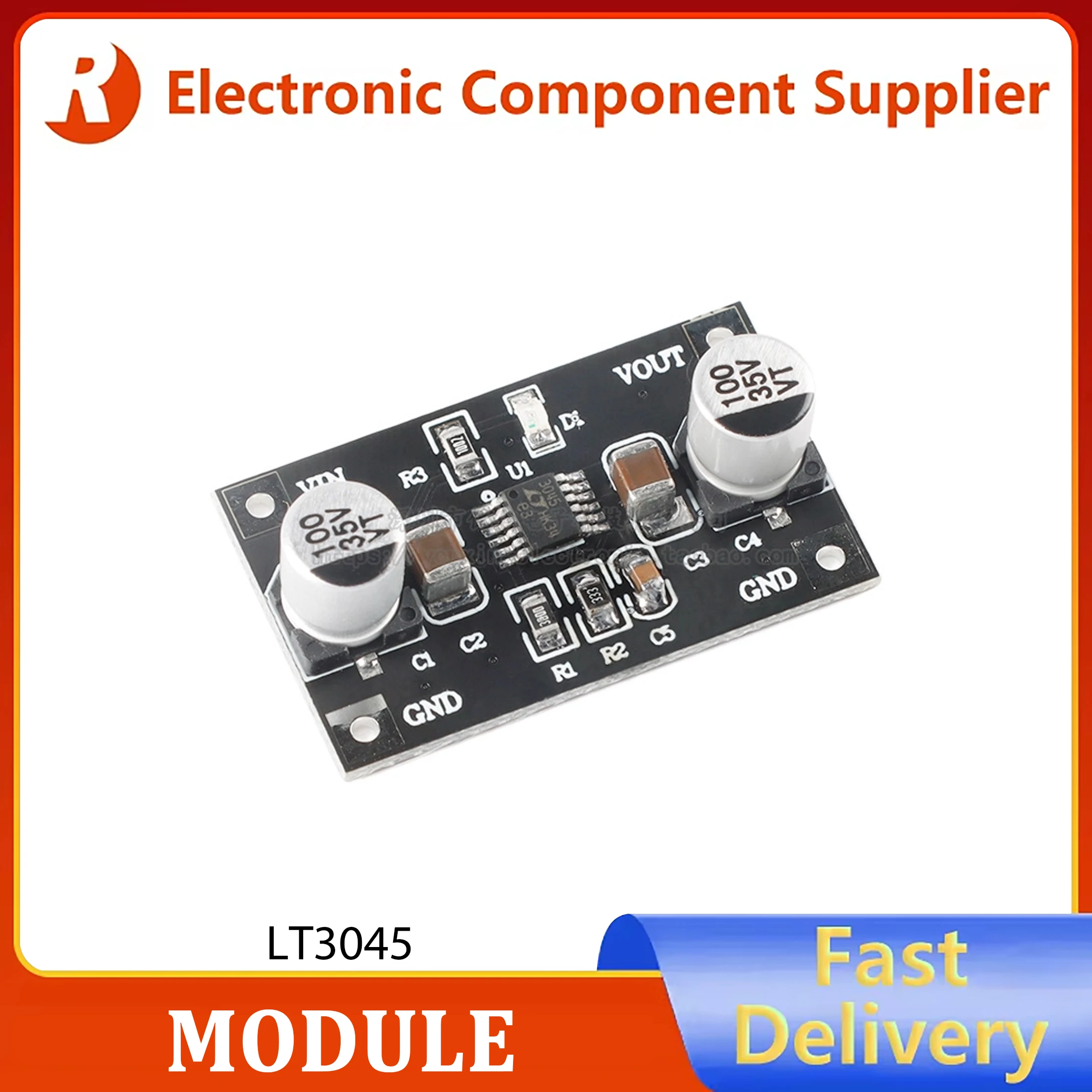 1pcs LT3045 Linear Regulator Step-Down Module Single-Supply Low-Noise Linear RF Power Supply Module 3.3/5V