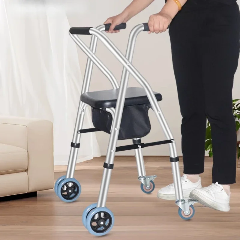 Aide génitale pour la marche, aide à la marche pour l'aîné, chariot anti-chute, accoudoir de marche, marcheur de anciers, marcheur