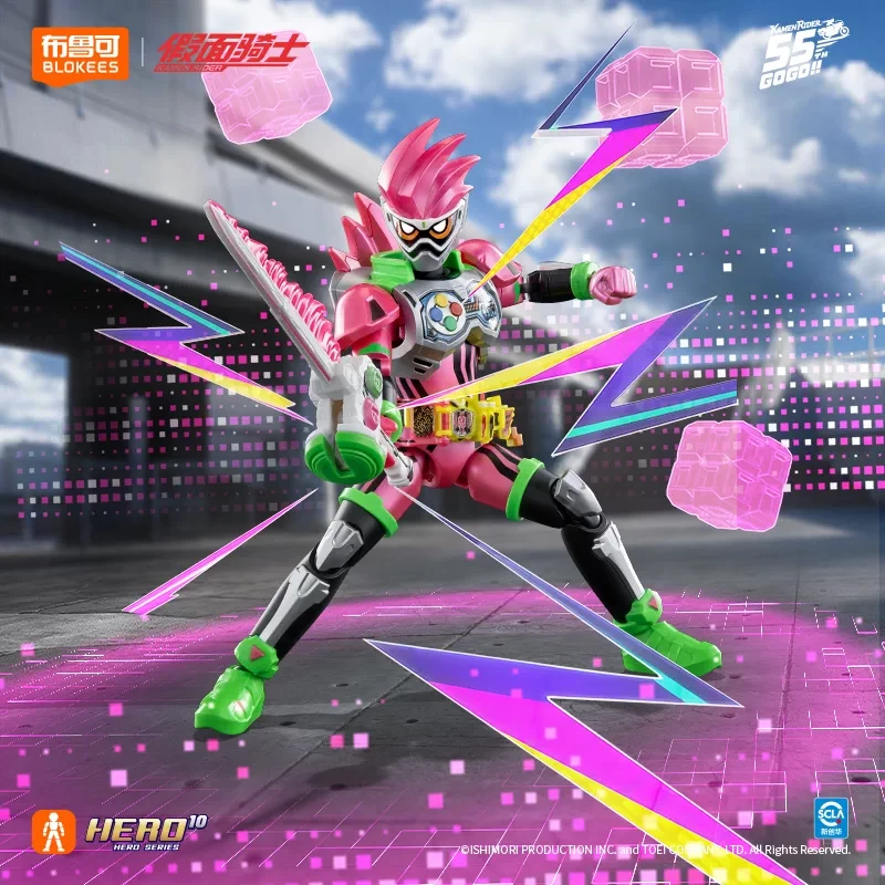 BLOKEES Licensed Shin Masked Rider Figure Cyclone Motorcycle Assembled Model Kit Collectible Action Figure Toy Gift Anime Doll