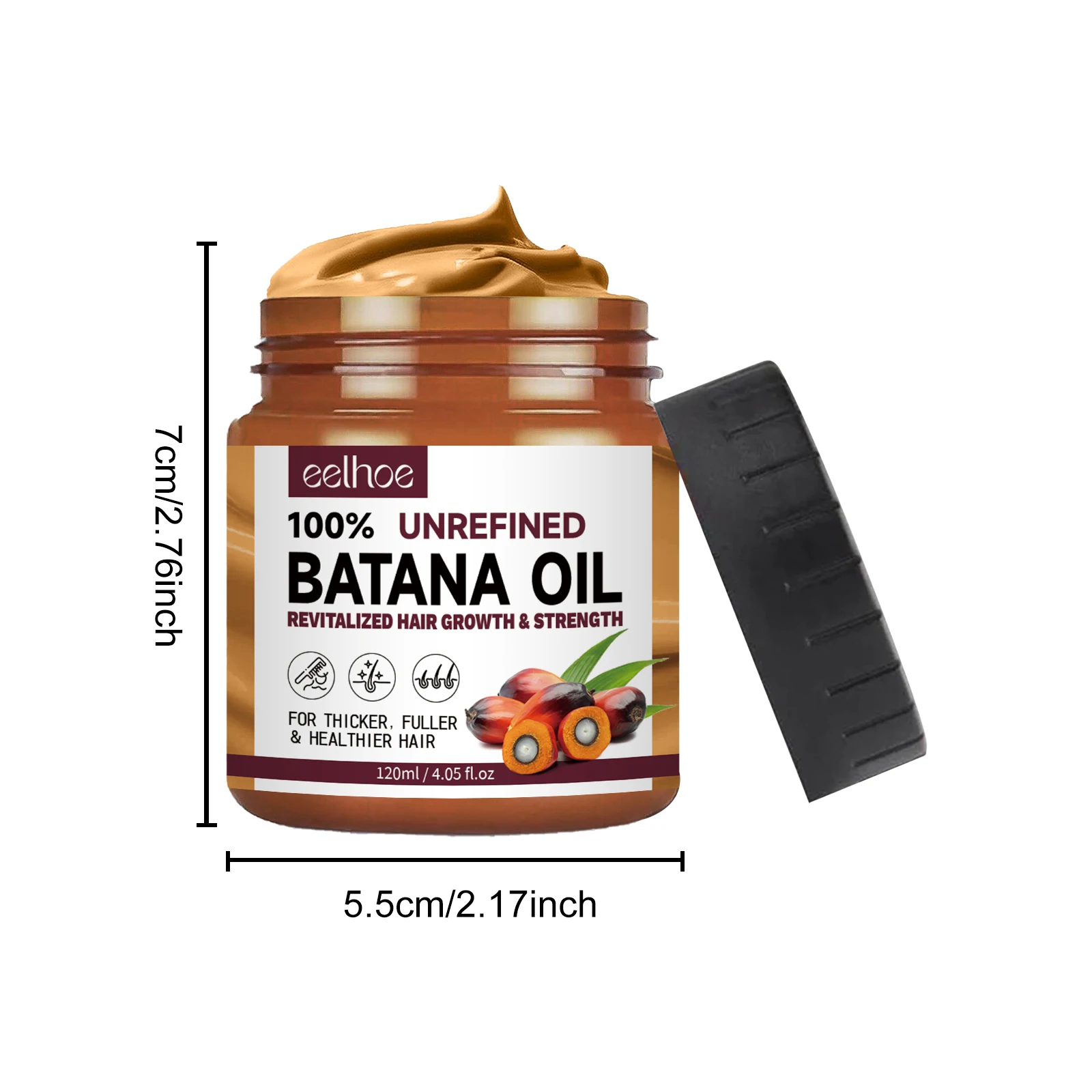 EELHOE Batana oil hair conditioner repairs hair roots, strengthens them, prevents shedding, and softens dense hair