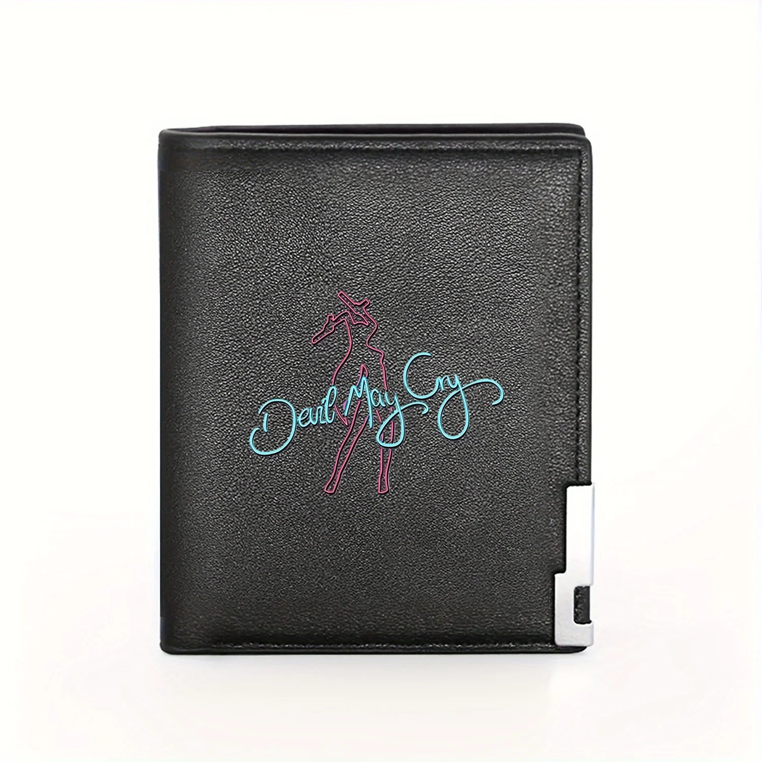 Devil May Cry Stylish Neon Sign Design Business Mens Casual Elegant Simple Practical Quality Wallet Stylish Printing Graphic Cre