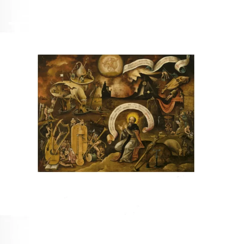 Hieronymus Bosch Metamorphosis, Art Print Canvas Poster, Living Room Decor, Home Wall Picture