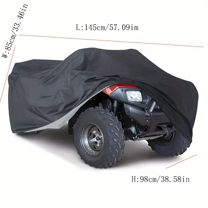 دراجة رباعية ATV/TUV غطاء عالمي 210D مقاوم للماء دراجة نارية مركبة سكوتر كارت دراجة نارية مقاومة الغبار UV الثلوج حامي