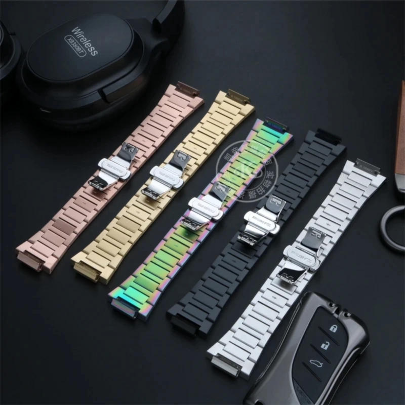 For Casio GM-110GA-2100 GM2100 watchband  farmhouse oak modified refined steel watch chain steel men's strap wristband Bracelet