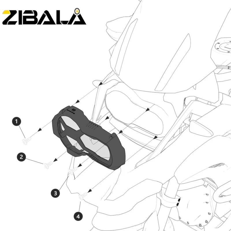 Per BMW R 1200 GS Adventure Rallye Exclusive TE LC protezione del faro protezione della griglia 2014-2019 accessori moto R1200GS