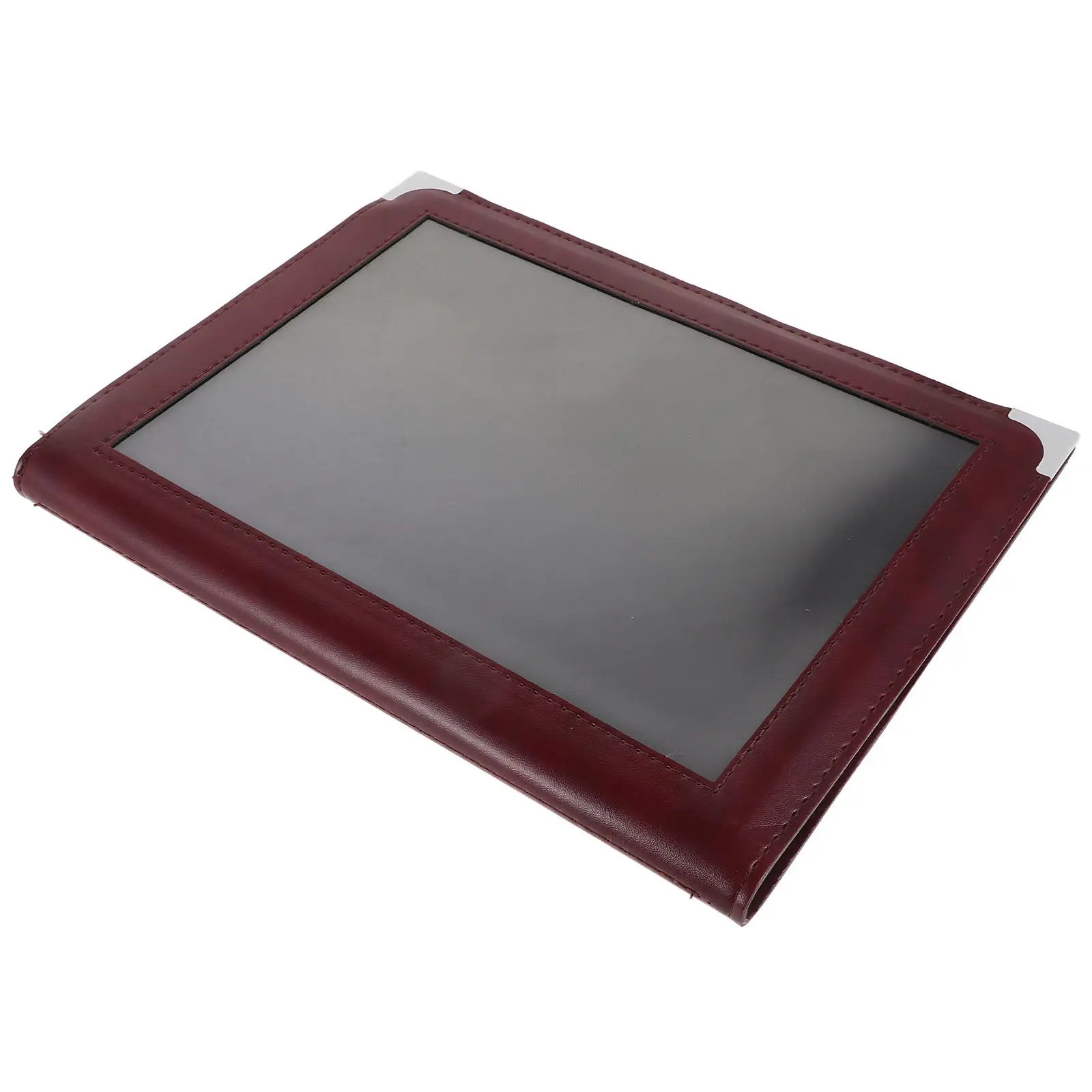 Restaurant Menu Folder 8 Page Clear PVC Menu Book Elegant Organizer for Cafe Hotel Dining Service