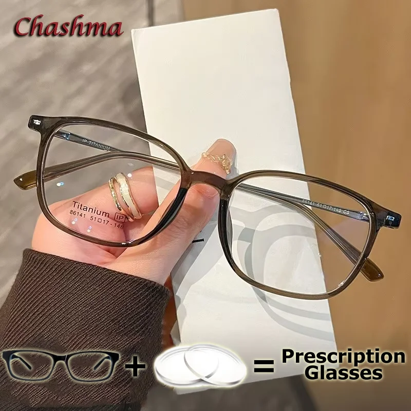 女性用アンチブルー光線処方レンズ、近視光学メガネ、コンピューター作業用メガネ、プログレッシブサングラス、ライトフレーム、10代