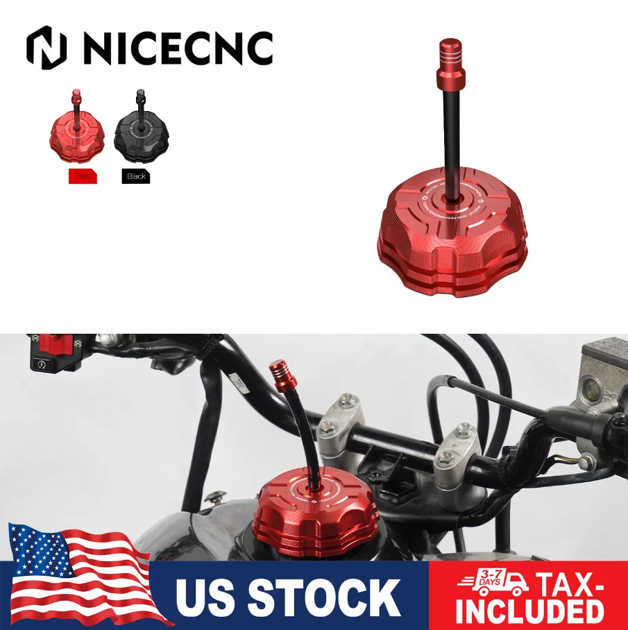 

(Склад в США) NICECNC ATV для HONDA TRX450R Крышка топливного бака Газовая крышка 17620-HP1-000 TRX450R 450ER TRX 6061-T6 Алюминий