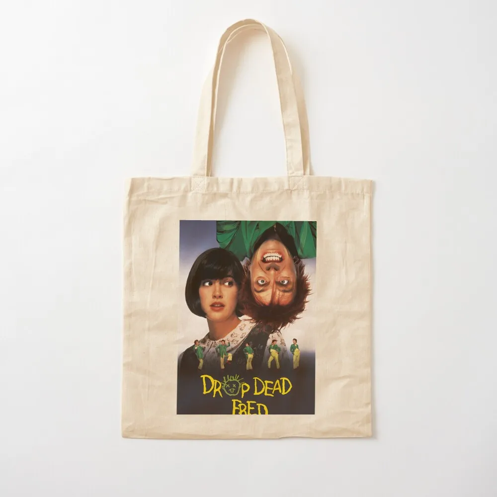 

Drop Dead Fred Tote Bag woman shopping bag tote bags men reusable shopping bag Big Canvas Tote