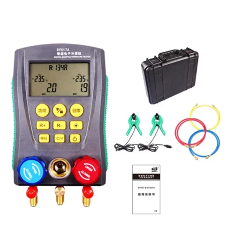 New DY517A Air Conditioning Pressure Gauge Air Conditioning Fluoridation Meter Refrigerant Feeding Meter Snow Type Meter